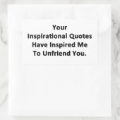 Uw Inspirerend offertes Rechthoekige Sticker (Tas)