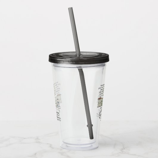 Uw invloed is van belang acryl drinkbeker (Links)