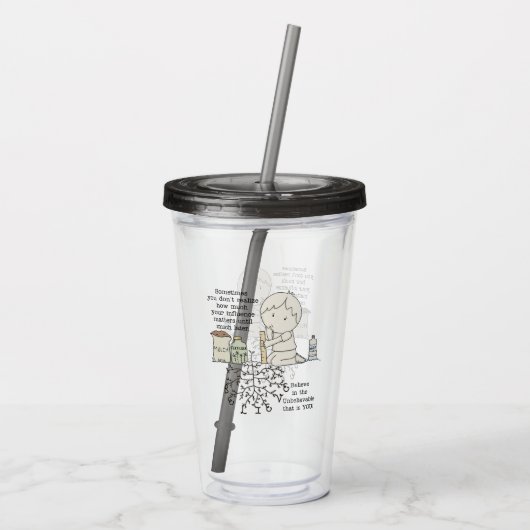 Uw invloed is van belang acryl drinkbeker (Achterkant)