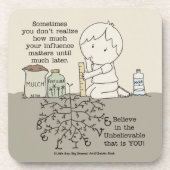 Uw invloed is van belang bier onderzetter (Voorkant)