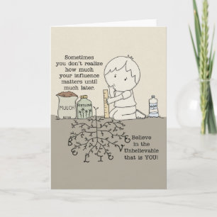 Uw invloed is van belang kaart