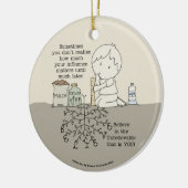 Uw invloed is van belang keramisch ornament (Links)