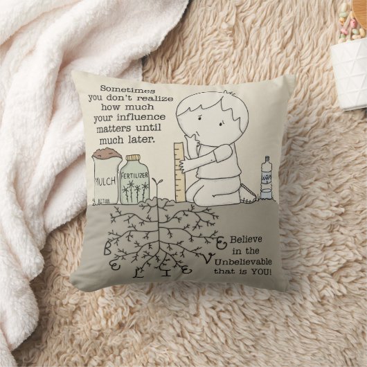 Uw invloed is van belang kussen (Deken)