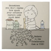 Uw invloed is van belang tegeltje (Voorkant)