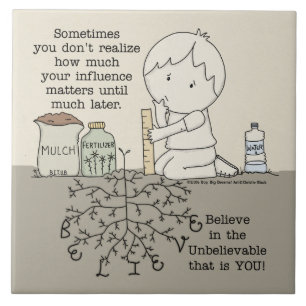 Uw invloed is van belang tegeltje