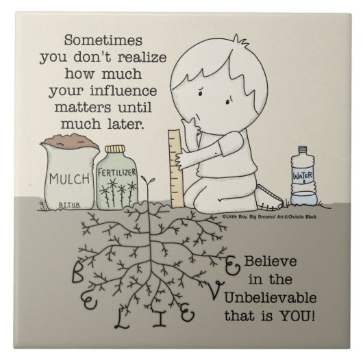 Uw invloed is van belang tegeltje (Voorkant)