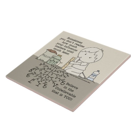 Uw invloed is van belang tegeltje (Zijkant)