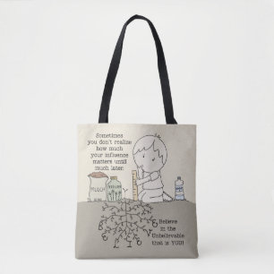 Uw invloed is van belang tote bag