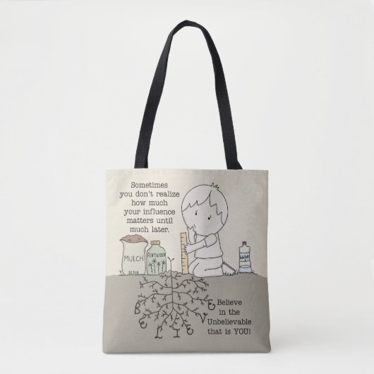 Uw invloed is van belang tote bag (Voorkant)