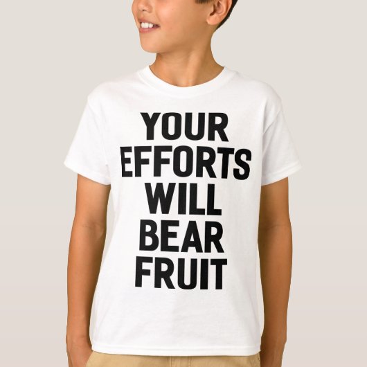 Uw inzet zal Beer Fruit Motivation and Goals T-shirt (Voorkant)