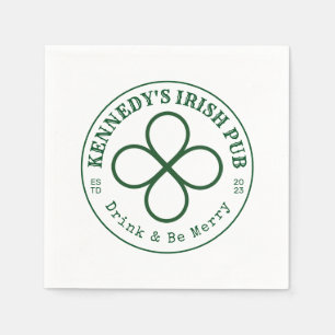 UW IRISH PUB Eat Drink & Be Irish Napkins Servet