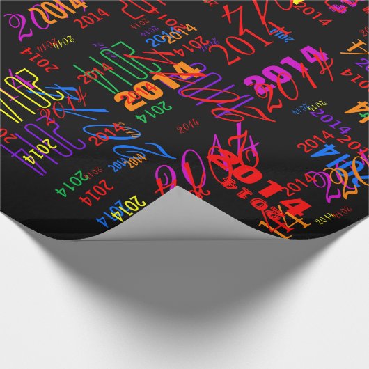  uw jaar regenboogextravaganza cadeaupapier (Hoek)