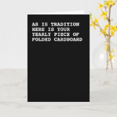 Uw jaarlijkse verjaardag of kerst Humor Kaart (Gele Bloem)