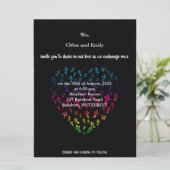 Uw Kaart van de Uitnodiging van de Bieden LGBTQ (Staand voorkant)