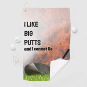 Uw kaartje voor een geweldige game golfhanddoek (Insitu)