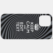 Uw kalm-houdtekst op Classy Swirl Decor Case-Mate iPhone Case (Achterkant / Rechts)