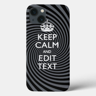 Uw kalm-houdtekst op Classy Swirl Decor iPhone 13 Hoesje
