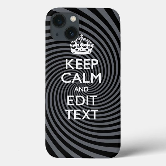 Uw kalm-houdtekst op Classy Swirl Decor Case-Mate iPhone Case (Achterkant)
