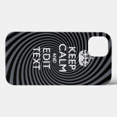 Uw kalm-houdtekst op Classy Swirl Decor Case-Mate iPhone Case (Achterkant (horizontaal))