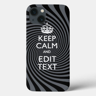 Uw kalm-houdtekst op Classy Swirl Decor Case-Mate iPhone Case