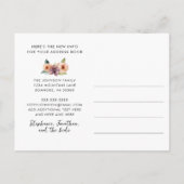 Uw kamer heeft verhuisde bergen aankondigingskaart (Achterkant)