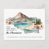 Uw kamer heeft verhuisde bergen aankondigingskaart (Voorkant)