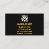 UW KANAAL NAAM YOUTUBER SUSCRIBE GROEN QR CODE VISITEKAARTJE (Achterkant)