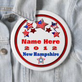 Uw kandidaat ronde button 6,0 cm (In situ)