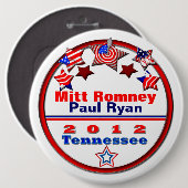Uw kandidaat-tennessee ronde button 6,0 cm (Voorkant /achterkant)