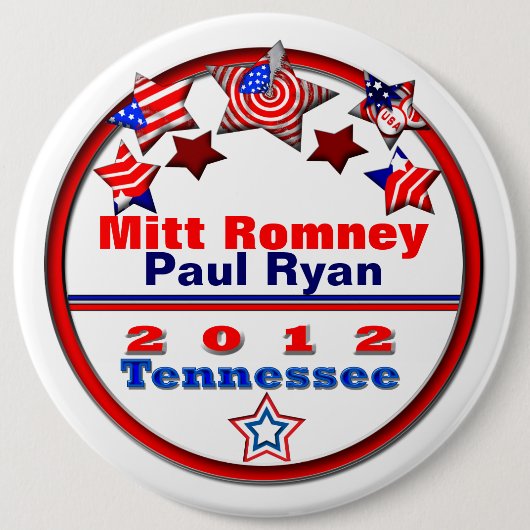 Uw kandidaat-tennessee ronde button 6,0 cm (Voorkant)