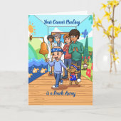 Uw kankergenezing is een aanraking weg kaart (Gele Bloem)