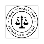 Uw kantoorlogo | Advocaat weegschaal van de gerech Zelfinktende Stempel (Design)