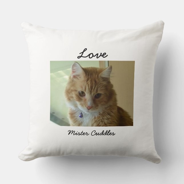 Uw Kat Foto gepersonaliseerd Pillow Kussen (Voorkant)