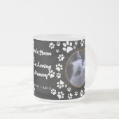 Uw Kat Foto's Memorial verfdrukken op zwarte Mok (Voorkant rechts)