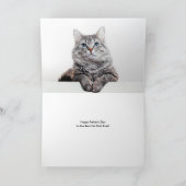 Uw kat in een Chinoiserie Crest Happy Vaderdag Feestdagen Kaart (Binnen)