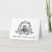 Uw kat in een Chinoiserie Crest Happy Vaderdag Feestdagen Kaart (Voorkant)