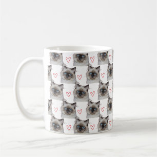 Uw kat Kitten Pet Foto Custom Grappig Hart Koffiemok