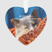 UW Kat of Hond FOTO Gepersonaliseerde Acryl Ornament (voorkant)