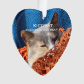 UW Kat of Hond FOTO Gepersonaliseerde Acryl Ornament (voorkant)