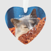 UW Kat of Hond FOTO Gepersonaliseerde Acryl Ornament (achterkant)