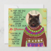 Uw Kat persoonlijke Snarky-kerstkaart (Voorkant)