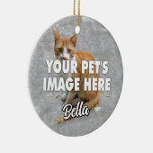 Uw katfoto keramisch ornament (Rechts)
