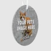 Uw katfoto ornament (voorkant)
