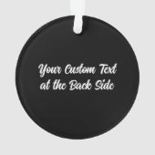 Uw katfoto ornament (achterkant)