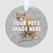 Uw katfoto ornament (voorkant)