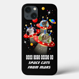 Uw katten in een Alien Spaceship UFO Sci Fi Film C Case-Mate iPhone Case