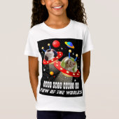 Uw katten in een Alien Spaceship UFO Sci Fi film T-shirt (Voorkant)