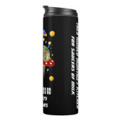 Uw katten in UFOs Katten in Ruimte Gepersonaliseer Thermosbeker (Geroteerd rechts)