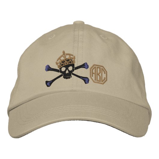 Uw "Keep Calm Crossbones Skull Monogram" Pet (Voorkant)