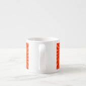 Uw Keep Calm-Gezegde op Vibrant Oranje wervelkolom Espresso Kop (Achterkant)